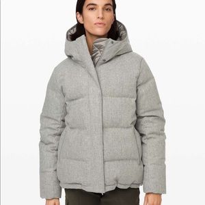 NWT! Lululemon wunder puff jacket wool